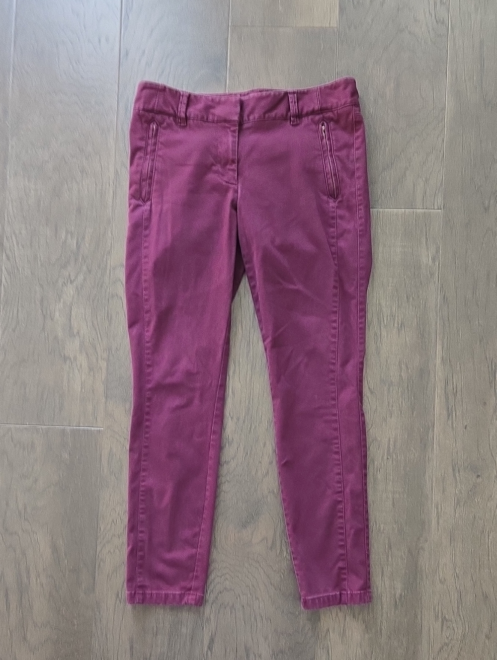LOFT Skinny Pants in Berry Plum